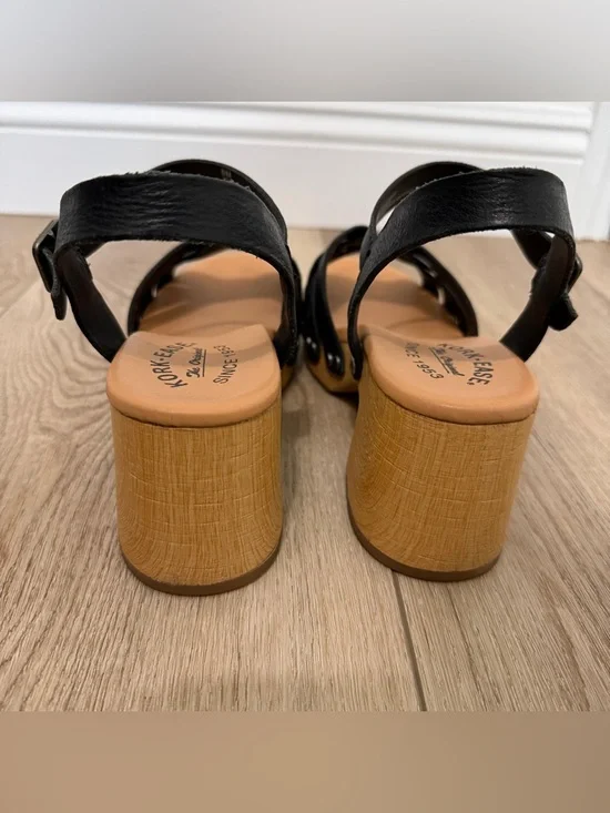 KORK-EASE Women’s 8 Ester Strappy Black Platform Heel Sandals - Picture 5 of 10